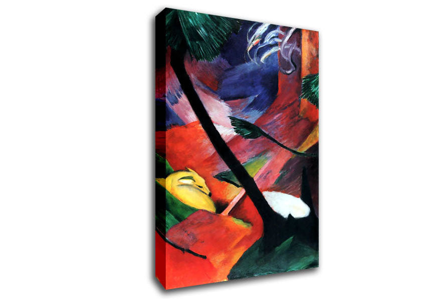 Franz Marc Deer In The Forest 2 Canvas Wall Art