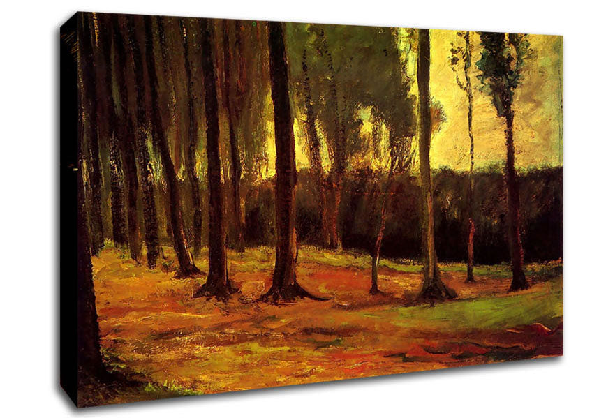 Van Gogh Edge Of A Wood Canvas Wall Art