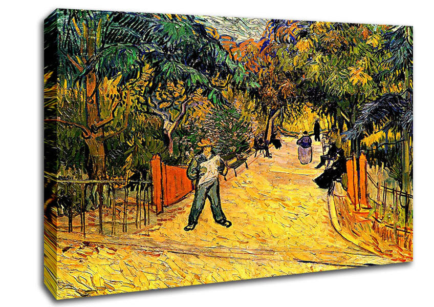 Van Gogh Entrance To The Public Park In Arles Canvas Wall Art