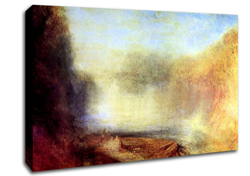 Joseph Mallord Turner Falls Of The Clyde Canvas Wall Art
