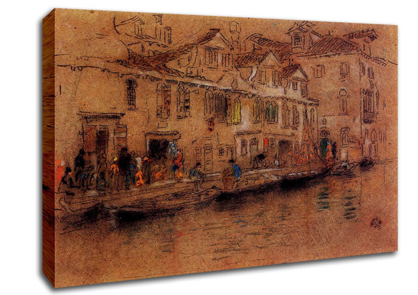 Whistler Fondamenta Dei Mori Canvas Wall Art