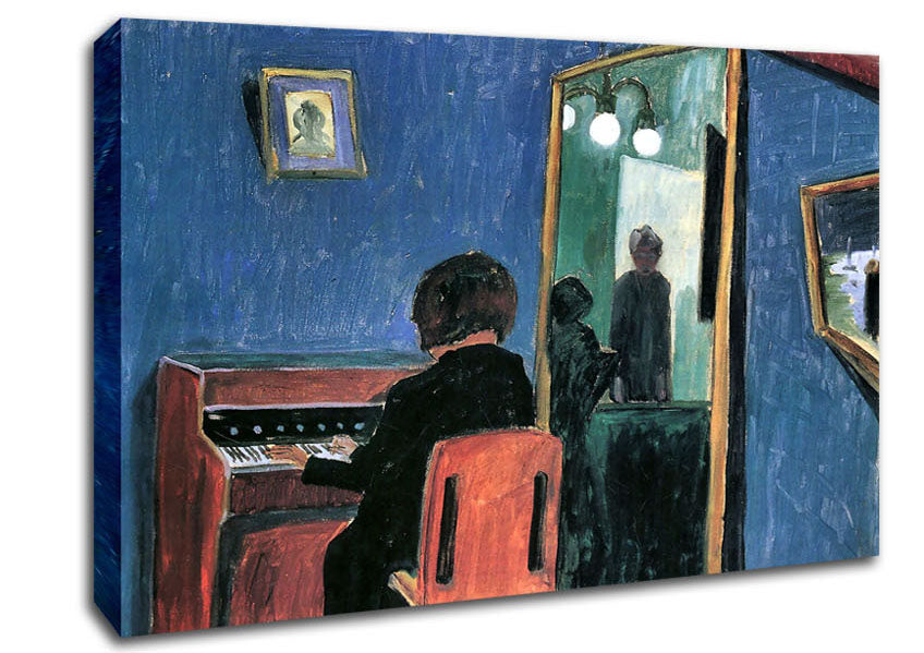 Walter Gramatte Girl At The Keyboards Canvas Wall Art