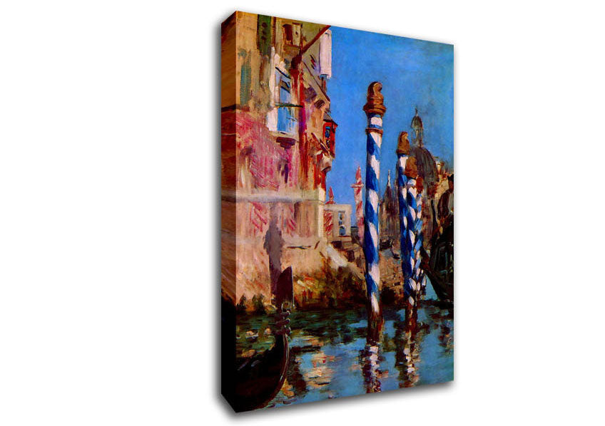 Manet Grand Canal In Venice Canvas Wall Art