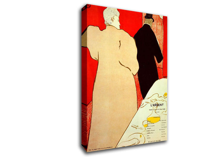 Toulouse Lautrec Largent Canvas Wall Art