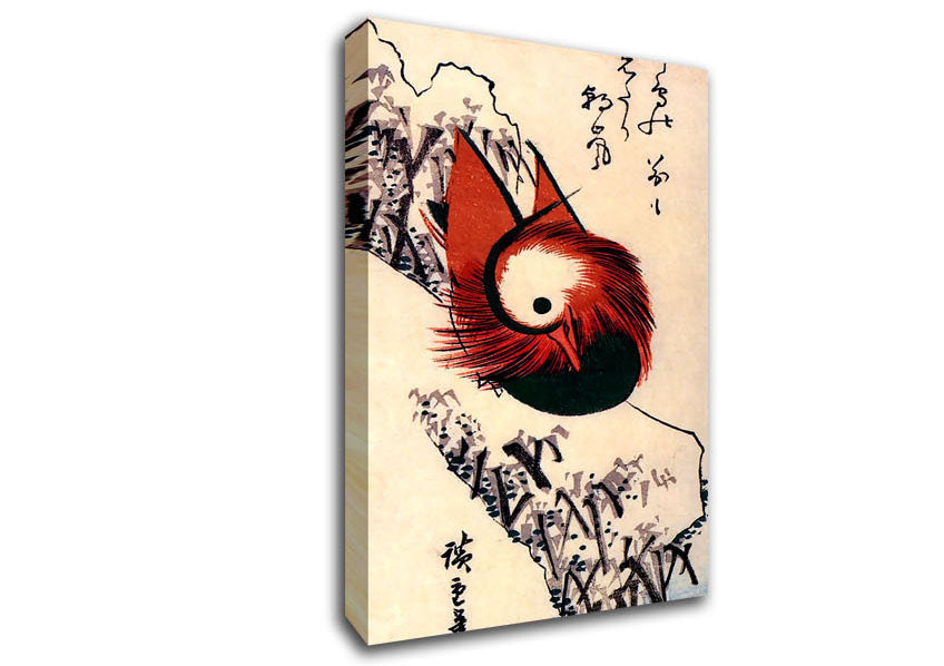 Hiroshige Mandarin Duck Canvas Wall Art
