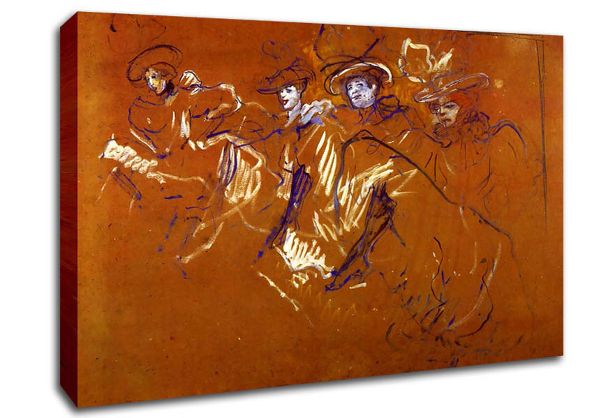 Toulouse Lautrec Mlles Eglantines Canvas Wall Art