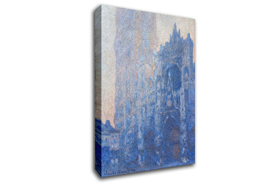 Monet Rouen Cathedral Fac¸ade Canvas Wall Art