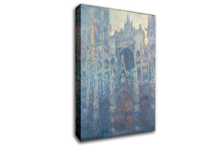 Monet The Portal Of Rouen Cathedral In Morning Light Canvas Wall Art
