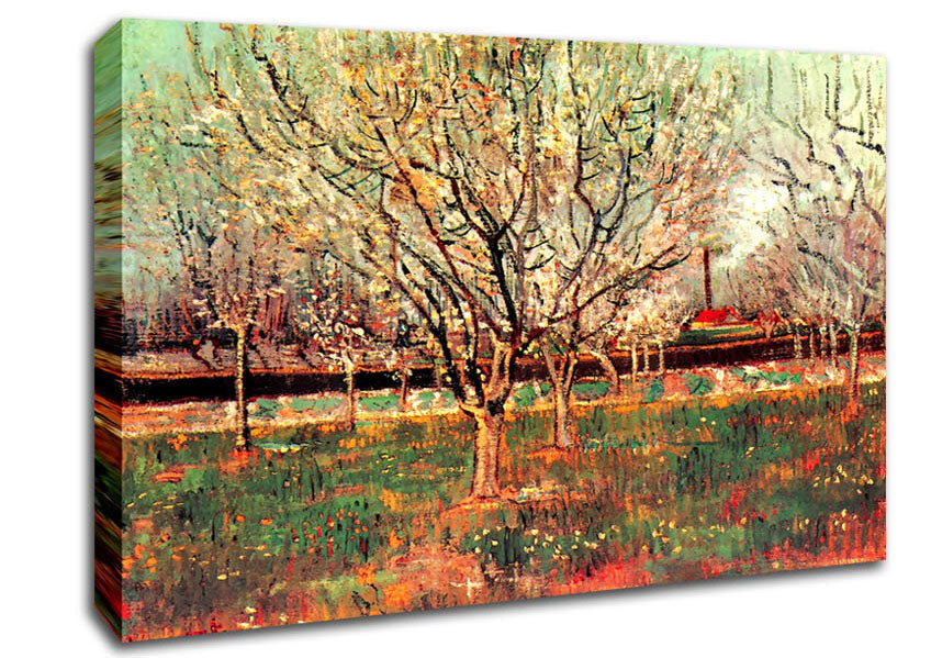 Van Gogh Orchard In Blossom Plum Trees Canvas Wall Art