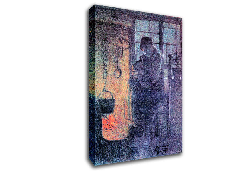 Segantini Orphans Canvas Wall Art