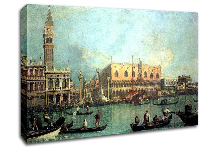 Canaletto Palazzo Ducale Canvas Wall Art
