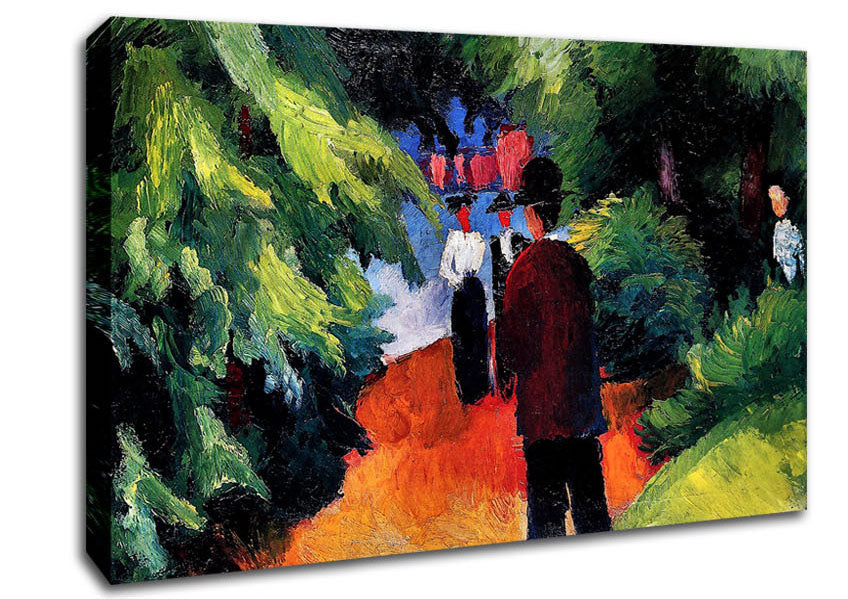 August Macke Park On The Waterfront Canvas Wall Art