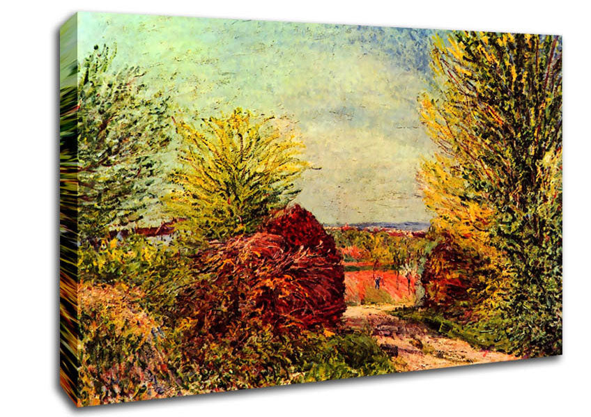Sisley Path In Veneux Nadon In Spring Canvas Wall Art