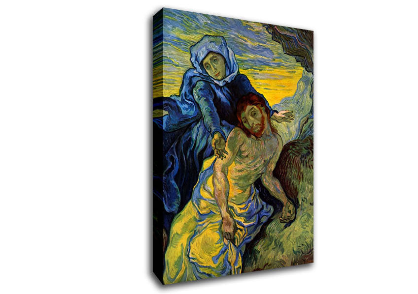 Van Gogh Pieta (By Eugene Delacroix) Canvas Wall Art