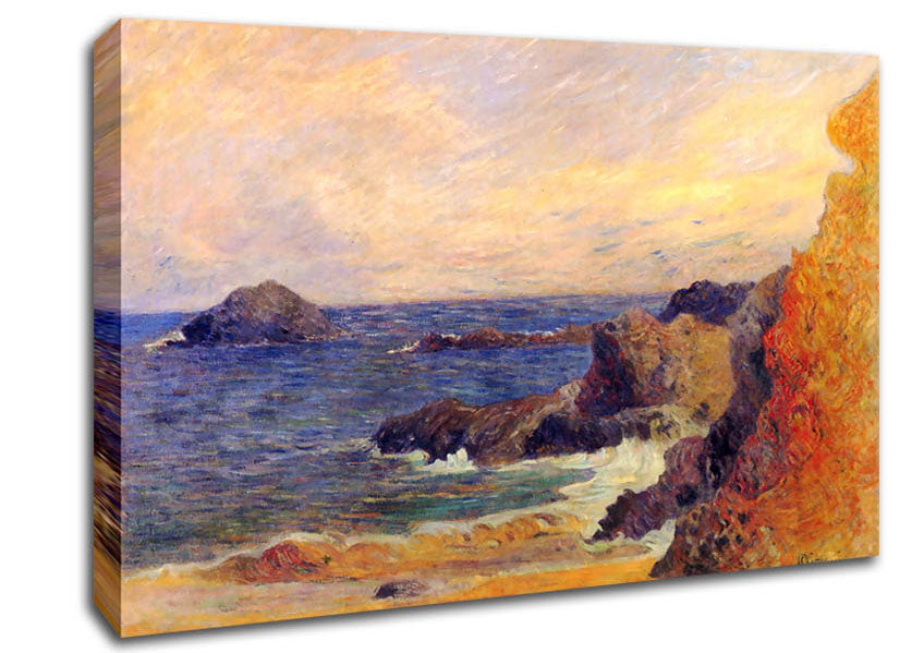 Gauguin Rocky Coast Canvas Wall Art
