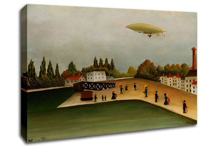 Rousseau Quai Divry Canvas Wall Art