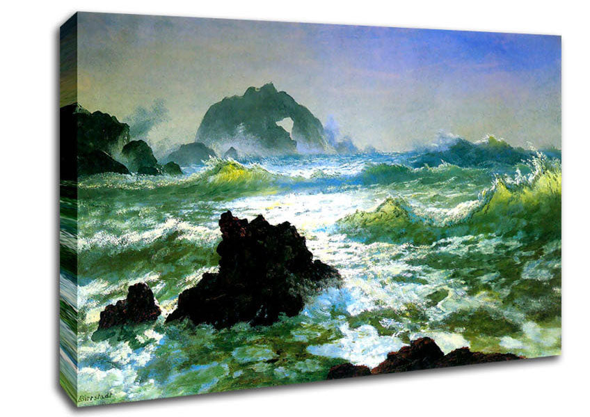 Bierstadt Seal Rock 2 Canvas Wall Art