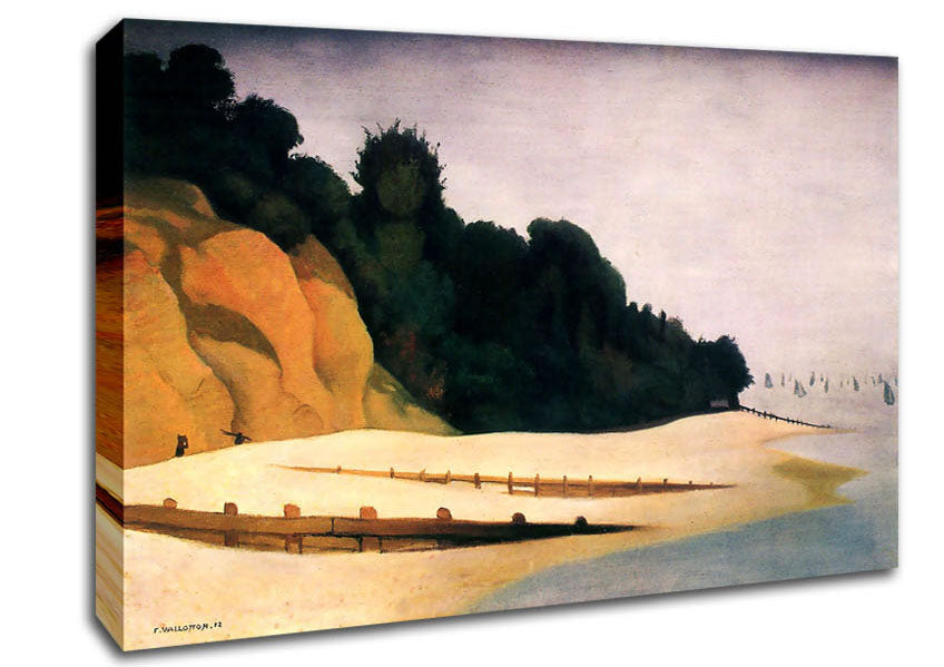 Felix Vallotton Shore Scene With Tree Silhouette Canvas Wall Art