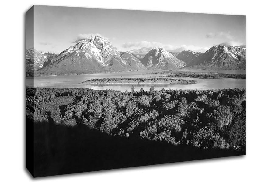 Ansel Adams Signal Hill In Grand Teton Wyoming Canvas Wall Art