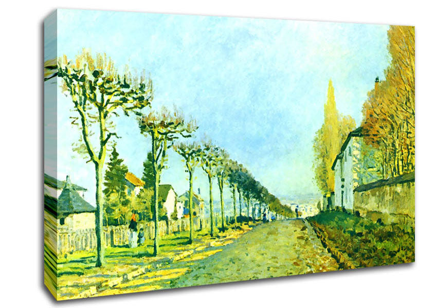 Sisley Street In Louveciennes Canvas Wall Art