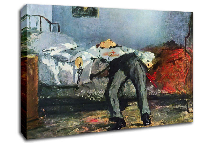 Manet Suicide Canvas Wall Art