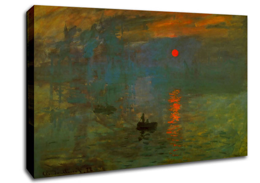 Monet Sunrise Canvas Wall Art