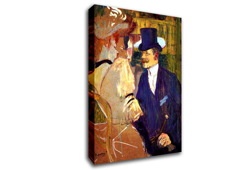 Toulouse Lautrec The English Man At The Moulin Rouge Canvas Wall Art