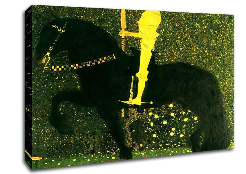 Klimt The Life Of A Struggle The Golden Knights Canvas Wall Art