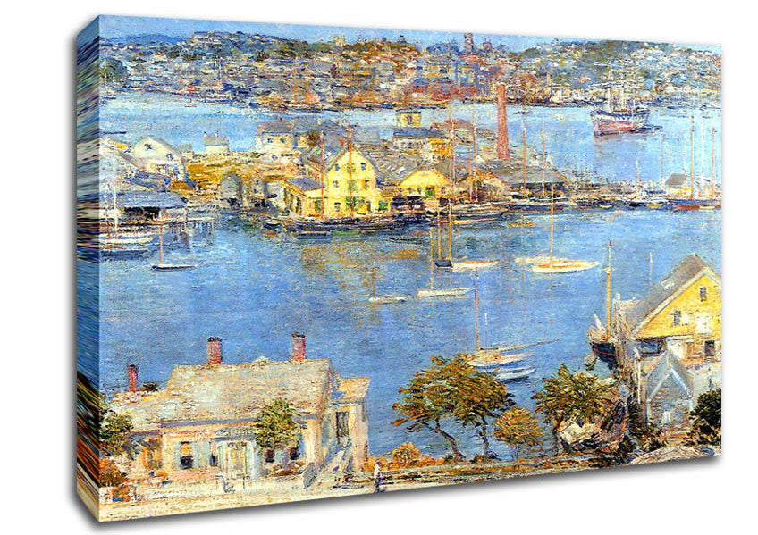 Hassam The Port Of Gloucester 1 Canvas Wall Art