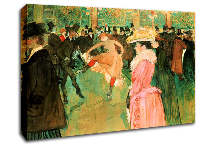 Toulouse Lautrec At The Moulin Rouge Canvas Wall Art
