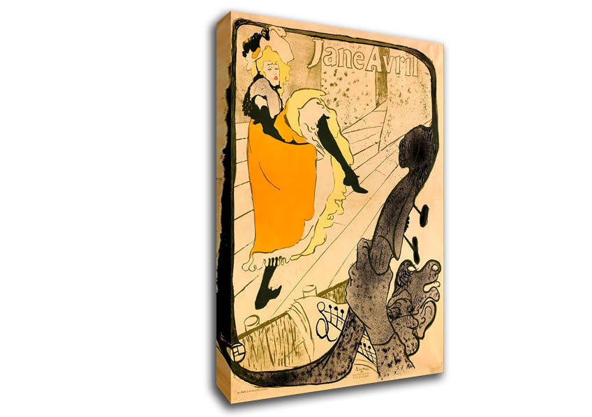 Toulouse Lautrec Jane Avril Canvas Wall Art