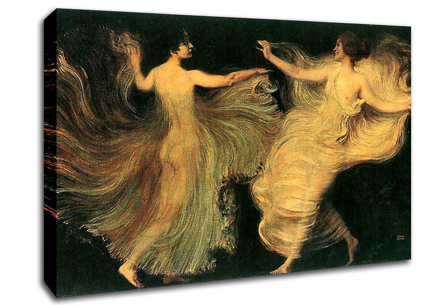 Franz Von Stuck Two Dancers Canvas Wall Art