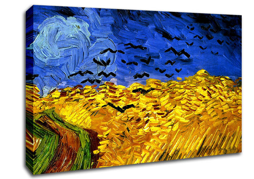 Van Gogh Wheat Field With Crows 02 Canvas Wall Art