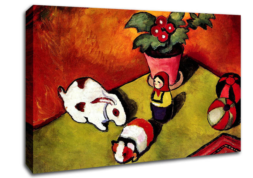 August Macke Walter Chen Toys Canvas Wall Art
