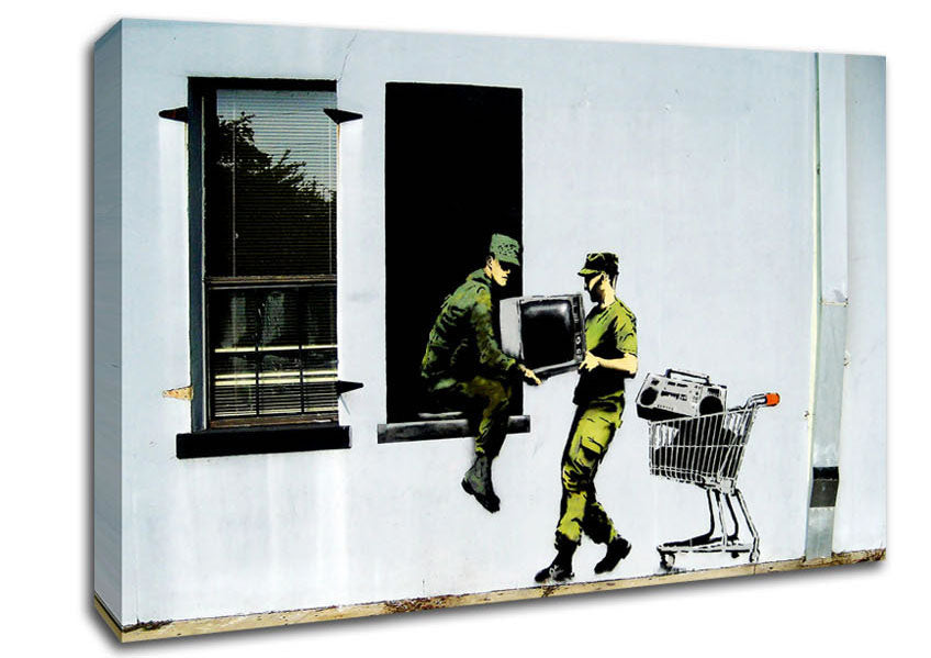 Army Heist Canvas Wall Art