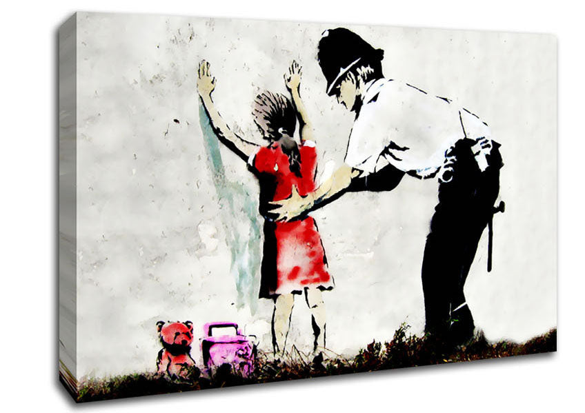 Copper Frisking Child Canvas Wall Art