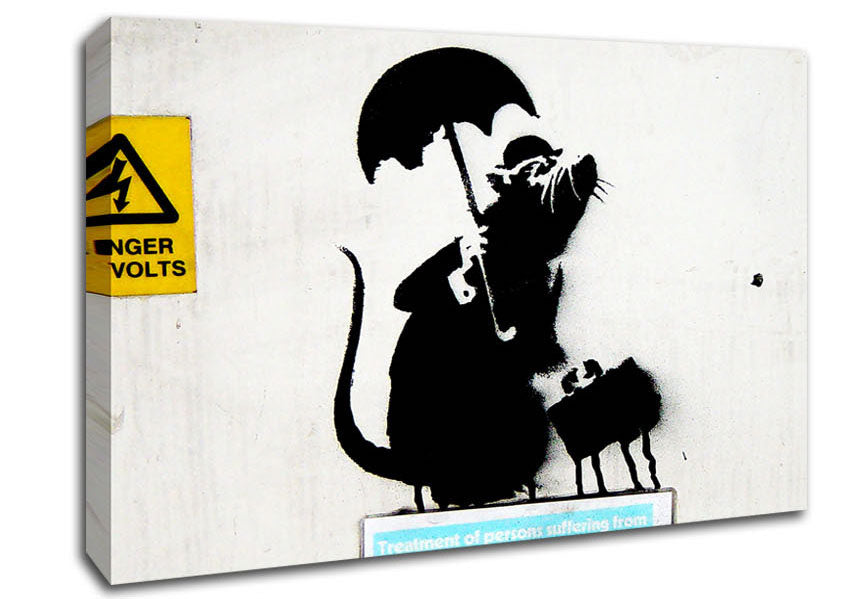 Electrical Rat Canvas Wall Art