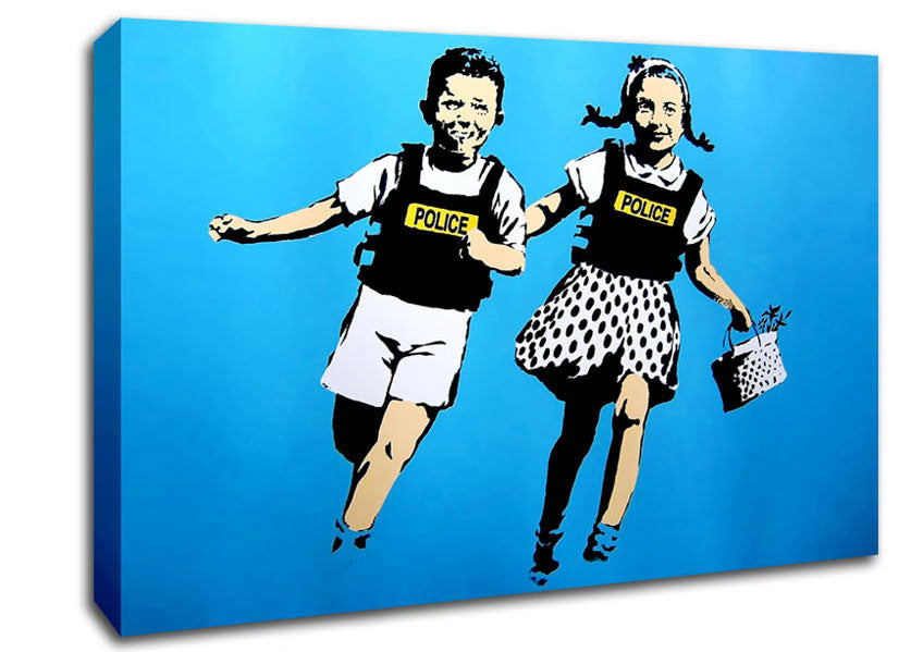 Jack And Gill Blue Canvas Wall Art