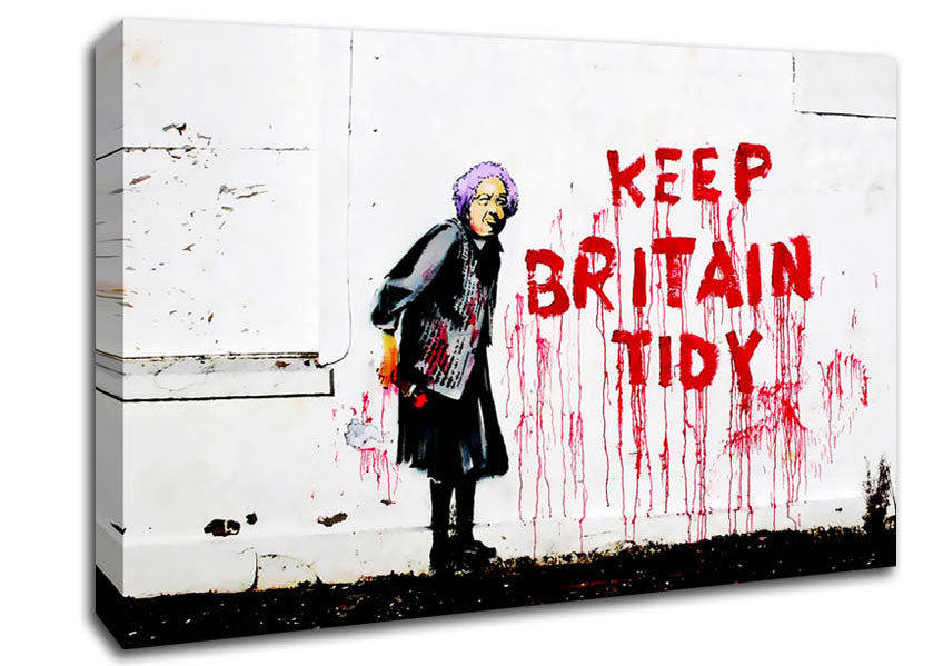 Keep Britain Tidy Canvas Wall Art