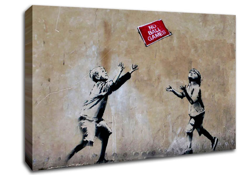 No Ball Games Canvas Wall Art