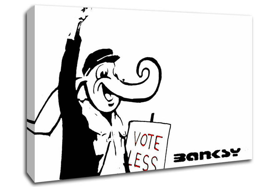 Vote Less Canvas Wall Art