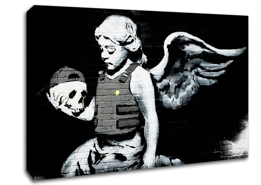 Angel Skull Canvas Wall Art