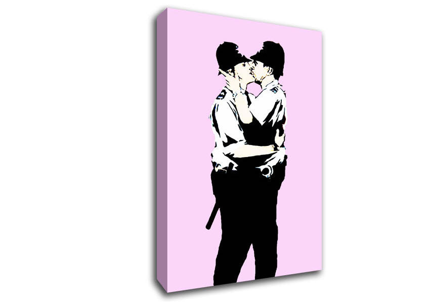 Bent Coppers Pink Canvas Wall Art