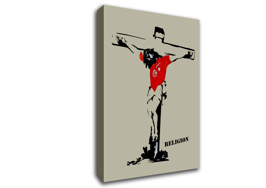 Football Religion Canvas Wall Art