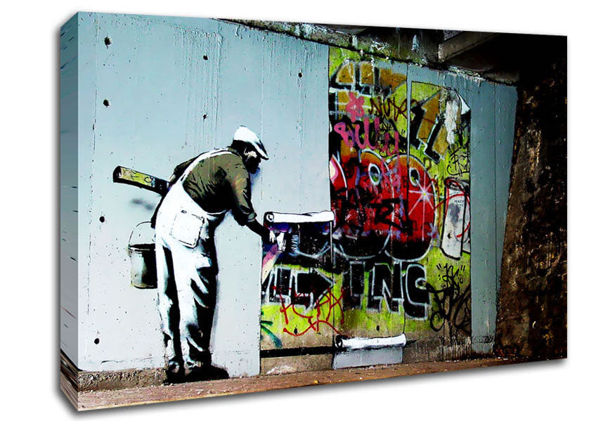 Grafitti Wallpaper Canvas Wall Art