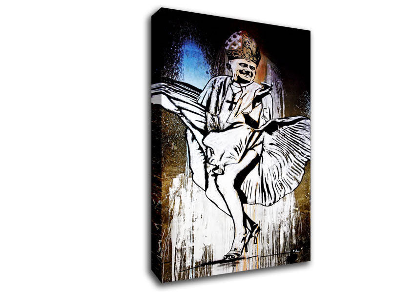 Marilyn Monroe Pope Canvas Wall Art