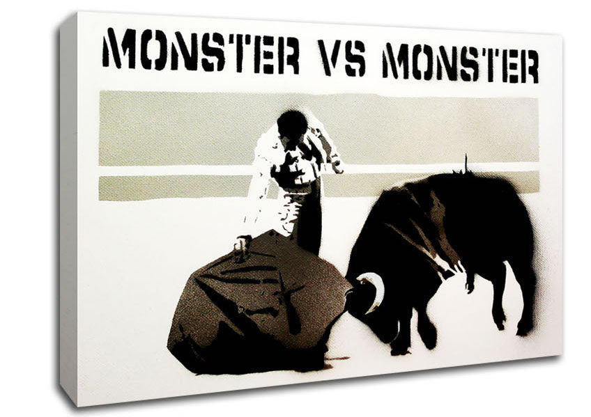 Monster Vs Monster Canvas Wall Art