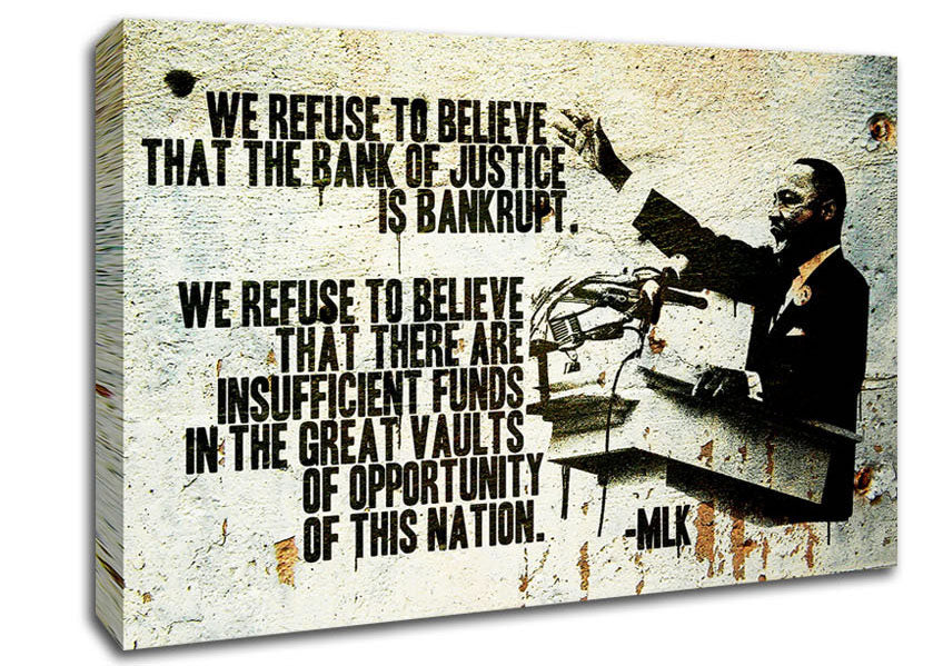 New Quote From Martin Luther King Canvas Wall Art