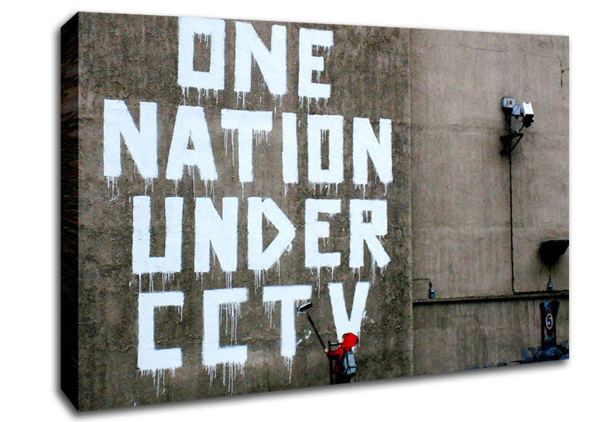 One Nation Under Cctv Canvas Wall Art