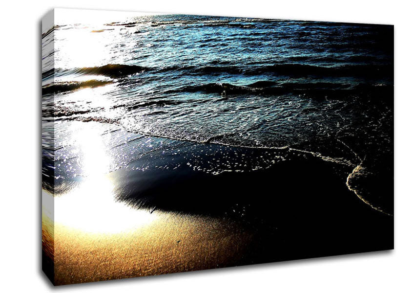 Sunshine Blaze Across The Ocean Canvas Wall Art